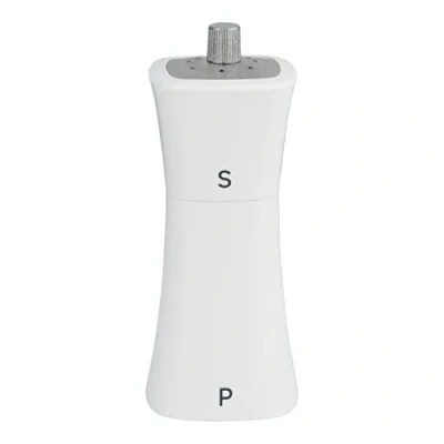 Afbeelding van Grunwerg SP 9174WT 2 in 1 zoutschudder en pepermolen, kunststof, wit
