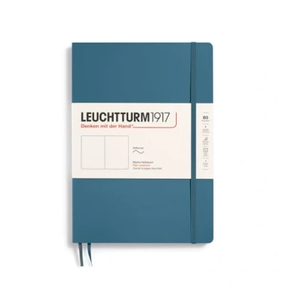 Afbeelding van Leuchtturm Notitieboek B5 Softcover Stone Blue Blanko