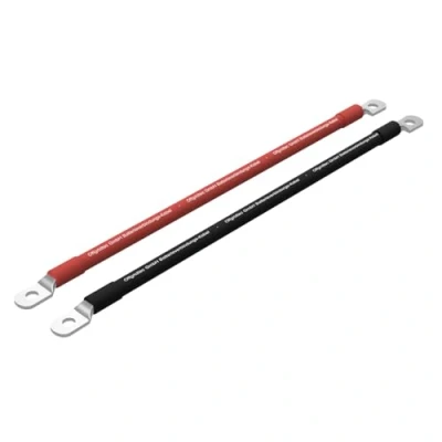 Afbeelding van Offgridtec Batterijkabel, 35 mm², dubbelzijdig M8 ogen, olie , koud en uv bestendig, vlamvertragend, voor apparaten met schroefterminal, ideaal laadregelaars, omvormers acculaders,