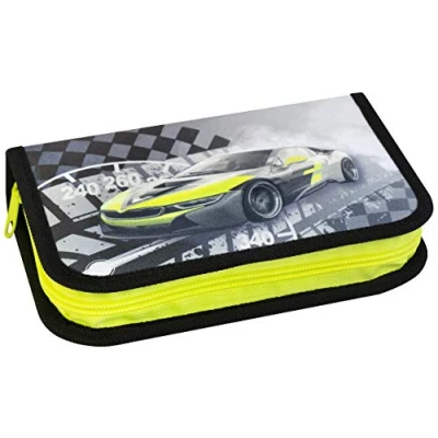 Afbeelding van 5x Etui Eberhard Faber gevuld 32 delig, Race auto