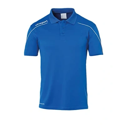 Afbeelding van uhlsport Stream Poloshirt, Heren, Maat: Large, Blauweiss