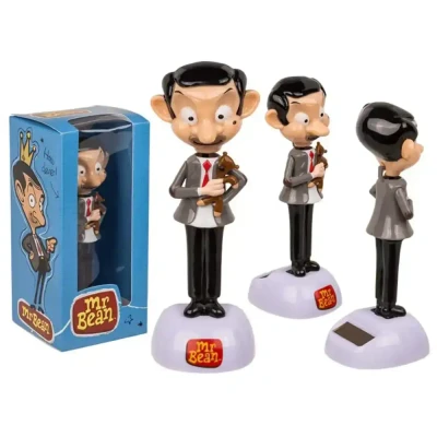 Afbeelding van Out of the Blue Solar bewegend figuur Mr. Bean met knuffelbeer multi kunststof 8 cm