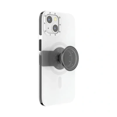 Afbeelding van PopSockets: PopCase voor MagSafe Hoesje iPhone 13 met een Verplaatsbare PopGrip Slide Standaard en Grip Verwisselbare Top White