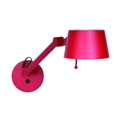 Afbeelding van Wandlamp verstelbaar rood hoogte 40 reikwijdte max 62