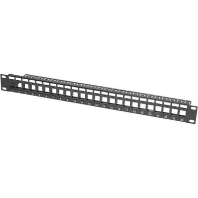 Afbeelding van Patchpanel 19 INCH 24 poorten UTP voor Keystone