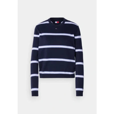 Afbeelding van Tommy Jeans Trui &#039;ESSENTIAL&#039; marine / lichtblauw wit