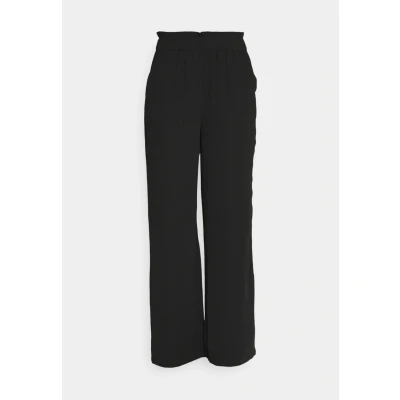 Afbeelding van JDY Wijde zwarte broek met elastische taille