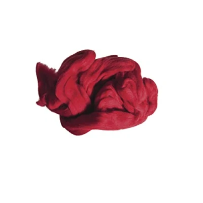 Afbeelding van Rayher 5360018 zuivere scheerwol, kam, zak 50 g, rood