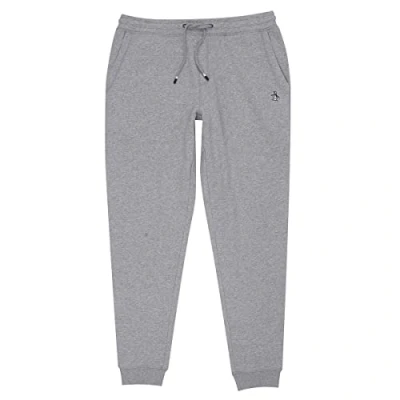 Afbeelding van Original Penguin Sticker PETE Trainingsbroek, Heren, Maat: Large, Rain heather