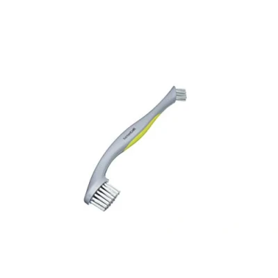 Afbeelding van KitchenCraft 2 in 1 afwasborstel met handvat, kunststof, Grijs, 28 cm