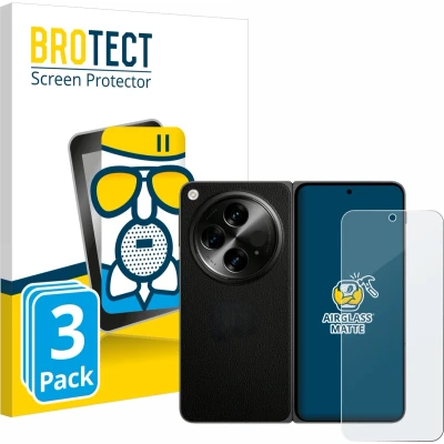 Afbeelding van BROTECT Screenprotector voor OnePlus Open (case friendly) Folie Beschermfolie Beschermglas matte (3 Stuks)