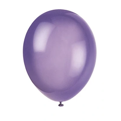 Afbeelding van Unique Party Supplies 80027 latex feestballonnen 30 cm middernacht lila verpakking van 10 stuks