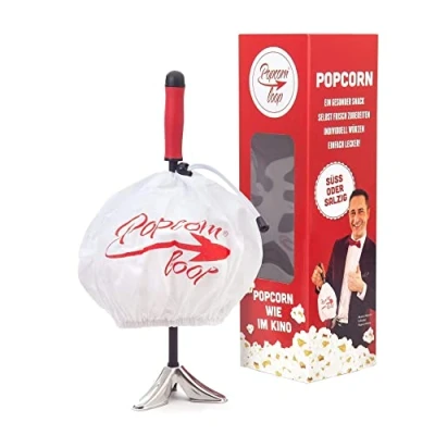 Afbeelding van Popcornloop popcornmaker voor popcornmaïs, thuisbioscoop, retro