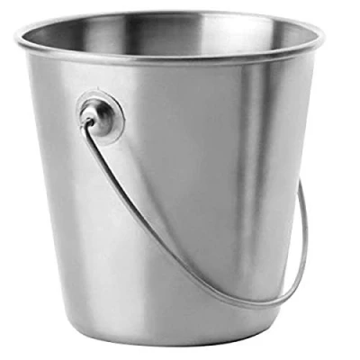 Afbeelding van ibili 711809 emmer, roestvrij staal, zilver, 9 x 15 cm