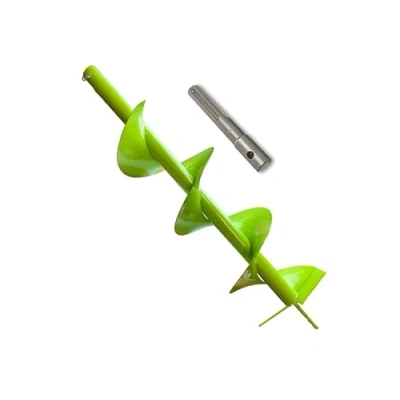 Afbeelding van WERHE grondboor voor boormachine met SDS Max adapter ⌀200 mm, 80cm lengte Grondboor, boomplantboor, grondgatboor, heiboor, duikerboor Precieze boorpunt en hardmetalen bladen