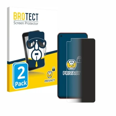 Afbeelding van BROTECT privacy screenprotector voor OnePlus Nord 2 5G Folie Beschermfolie Blauwlichtfilter (2 Stuks)