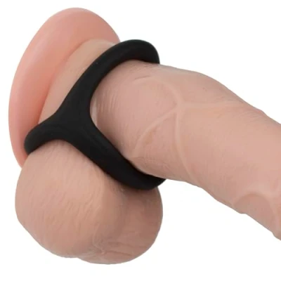Afbeelding van Penisring en cockringen voor mannen van siliconen zwart elastisch set 3 ringen penis balzak seksspeeltje erectiebehoud intens orgasme FOPS N03