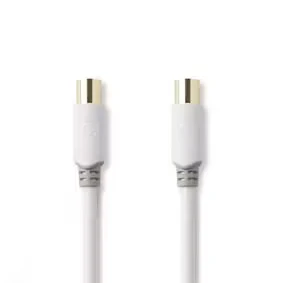 Afbeelding van Nedis Csbw40015Wt30 Coaxkabel 100 Db Iec (Coax) Male Female 3,0 M Wit