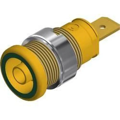 Afbeelding van SKS Hirschmann SEB 2620 F6,3 Veiligheids labconnector, female Bus, inbouw verticaal Stift Ø: 4 mm Groen, Geel 1 stuk(s)