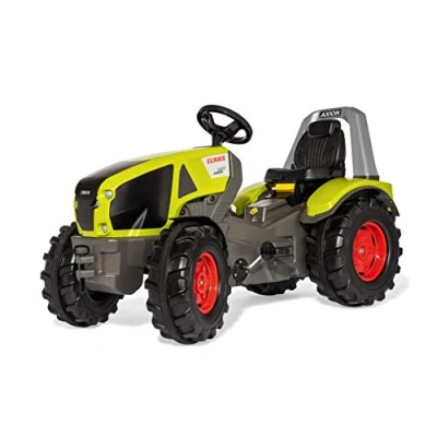 Afbeelding van Rolly Toys RollyX Trac Premium Claas Axion 940 Traptractor (voor kinderen van 3 10 jaar, fluisterbanden) 640089, groot, groen