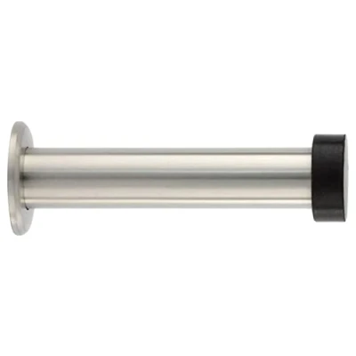 Afbeelding van EVI Herrajes 040128AM Wand gemonteerde deurstopper, zwart rubber, 89mm