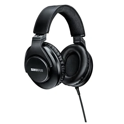 Afbeelding van Shure SRH440A Over Ear bedrade hoofdtelefoon voor monitoring en opname, professionele studiokwaliteit, verbeterde frequentierespons 2022 versie