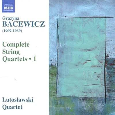 Afbeelding van Lutoslawski Quartet Complete String Quartets, Vol. 1 (CD)