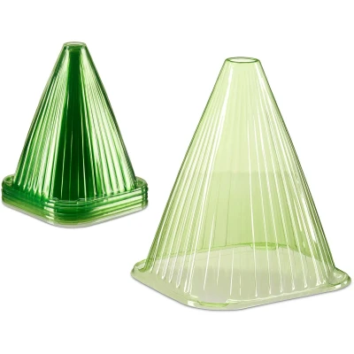 Afbeelding van 96x plantenhoed, van PVC, plantenbescherming tegen vorst, vogels &amp; slakken, plantenstolp, groen