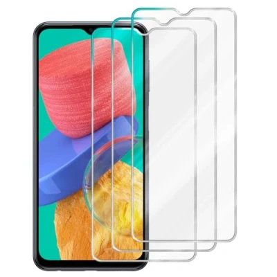 Afbeelding van Cadorabo Screenprotector geschikt voor Samsung Galaxy M53 5G Pantser film Beschermende in KRISTALHELDER Geharde (Tempered) display beschermglas 9H hardheid met 3D Touch