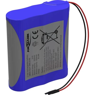 Afbeelding van Ansmann 3S1P Accupack Aantal cellen: 3 Batterijgrootte: 18650 Kabel Li ion 10.8 V 3350 mAh
