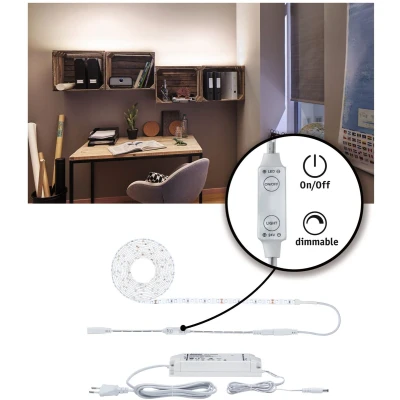 Afbeelding van Paulmann SimpLED 78959 LED strip complete set Met connector (male) 24 V 3 m Neutraalwit 1 stuk(s)