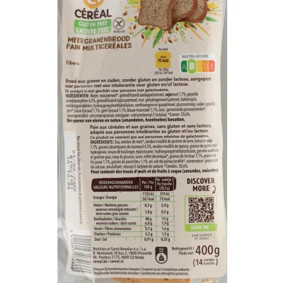 Afbeelding van 6x Céréal Meergranen Brood 400 gr