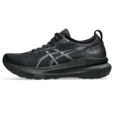 Afbeelding van Asics Gelkayano 31 Stabiliteit hardloopschoenen, Dames, Maat: 36, Black Textiel/ synthetisch
