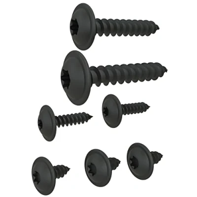 Afbeelding van Auprotec Parkerschroeven, platte kop, torx, zwart,verzinkt, DIN 7049