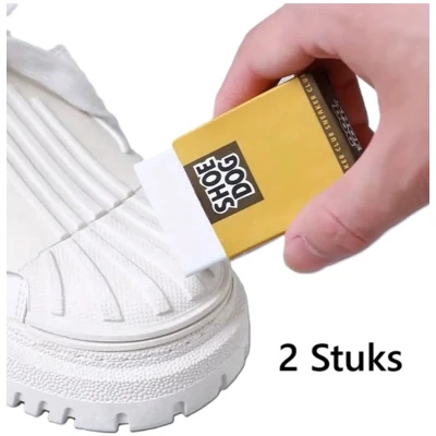 Afbeelding van 2 x Schoonmaak Gum Voor Schoenen I Schoenengum Schoenenborstel Schoenpoets Vlekverwijdering Sneakers Shoe Cleaner