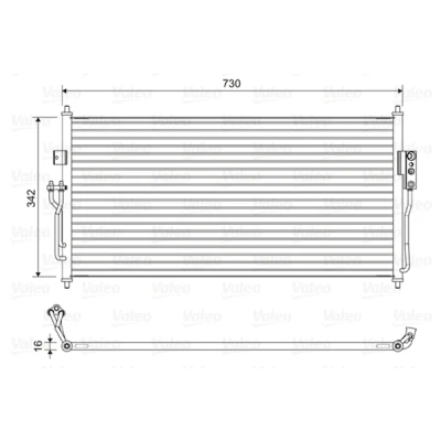 Afbeelding van Valeo Airco condensor 822583