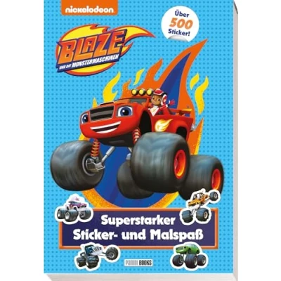 Afbeelding van Blaze und die Monstermaschinen: Superstarker Sticker Malspaß: Malblock