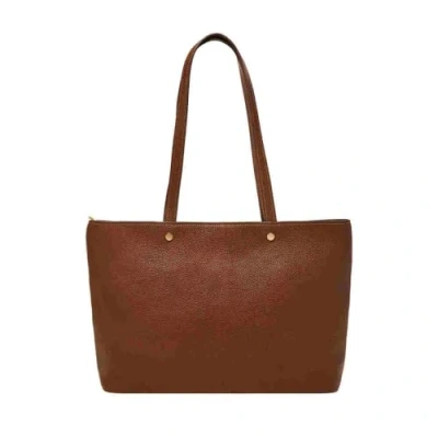 Afbeelding van Fossil Jessie Leren of polyurethaan handtas voor dames, Marron