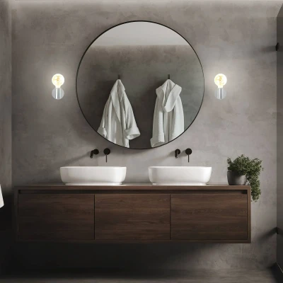 Afbeelding van BRILONER Wandlamp KOSOL 10 cm exk. E27 max. watt IP44 spatwaterdicht wit