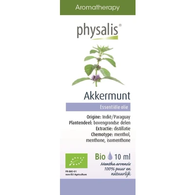 Afbeelding van Physalis Akkermunt Olie Bio 10ml