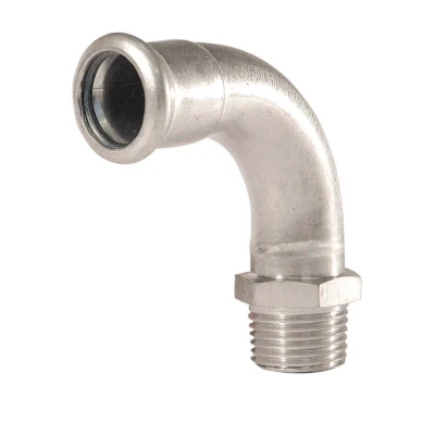 Afbeelding van Bonfix Perskoppeling RVS 316L Bocht 90 R1/2&quot;x15mm