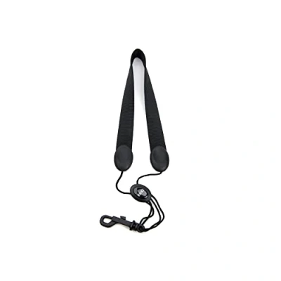 Afbeelding van Rico SLA13 Saxofoon Neck Strap Voor Baritonsaxofoon &amp; Tenorsaxofoon Sax Snap Hook, Effen Zwart, Hook
