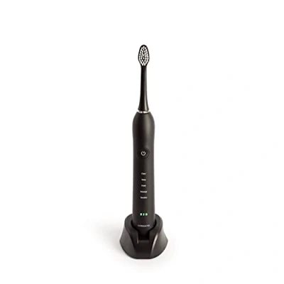 Afbeelding van CREATE Sonic Pearl elektrische tandenborstel, afneembare borstelkop, automatische uitschakeling, ergonomisch, inclusief etui, zwart