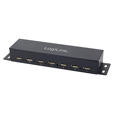 Afbeelding van LogiLink UA0148 480Mbit/s USB hub 7 poorten