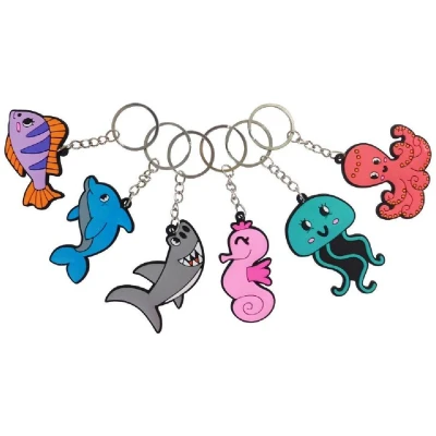 Afbeelding van Sleutelhanger Zeedieren 48st.