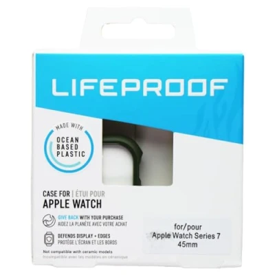 Afbeelding van LifeProof Watch Bumper voor Apple Series 8/7 45mm, Schokbestendig, Valbestendig, Slanke beschermhoes Watch, Guards Display en Edges, Duurzaam gemaakt, Groen