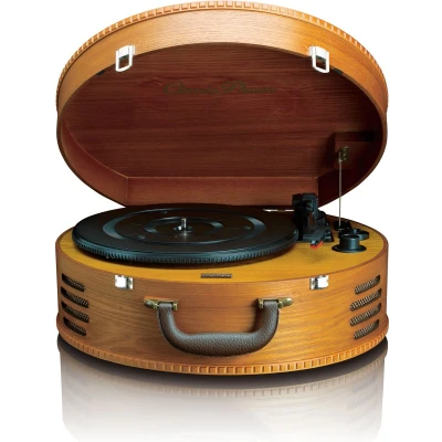Afbeelding van Classic Phono TT 34 Platenspeler met 2 ingebouwde speakers Bruin Wood