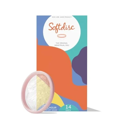 Afbeelding van Softdisc Menstrual Discs, wegwerp menstruele schijven, alternatief voor tampon, verband of beker, inhoud van 5 supertampons, 14 stuks