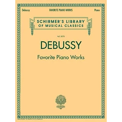Afbeelding van G. Schirmer Claude Debussy: Favourite Piano Works