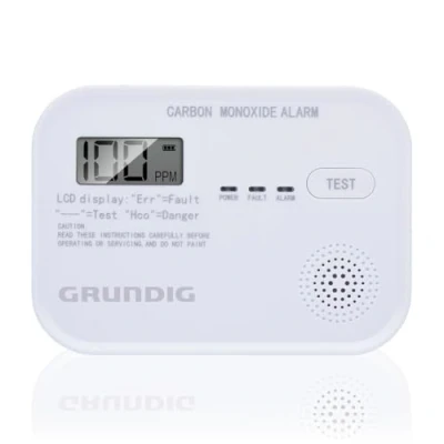 Afbeelding van Grundig CO Melder Hoogsensitieve Koolmonoxidemelder LCD Scherm 10 Jaar Sensor Wit
